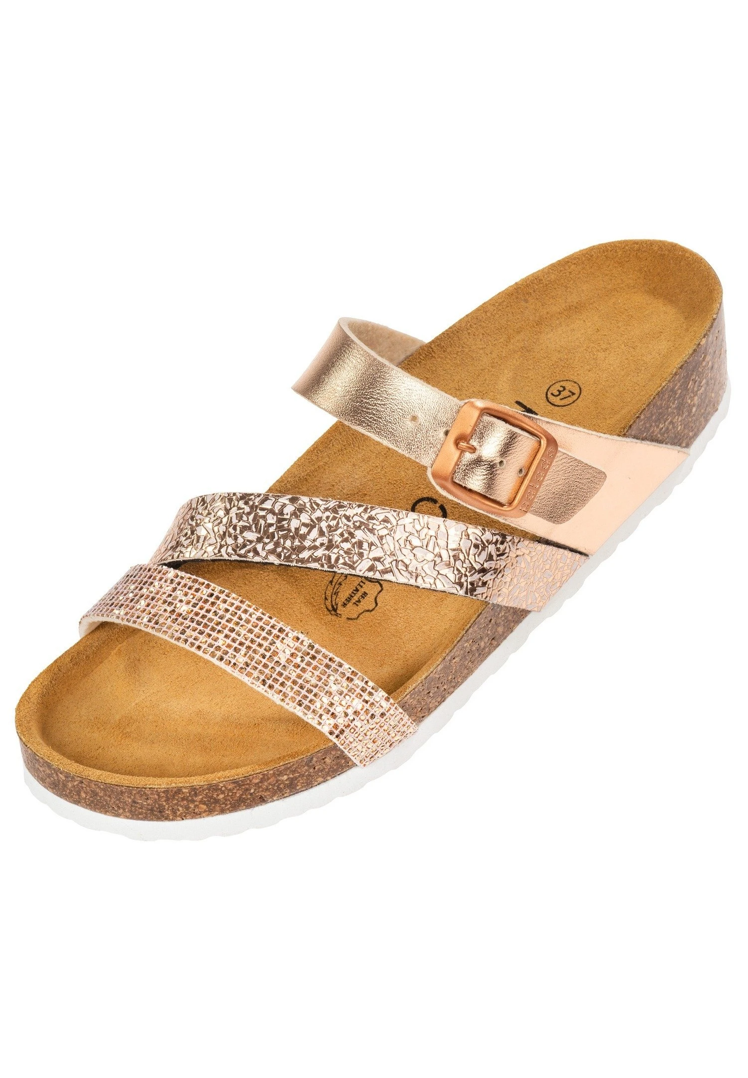 Kos - Mules - Metallic Rosa 3 Kos - Mules - Metallic Rosa – Image 3