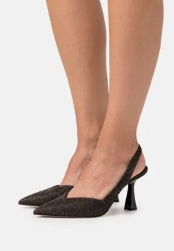 MICHAEL Michael Kors Chelsea Sling - Escarpins À Talons Hauts - Black/Bronze