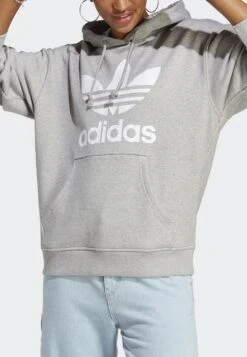 Adidas Originals Trefoil - Sweat À Capuche - Medium Grey Heather -Vêtements Magasin 16815d9157c542aab7fa8315dd8cccd8