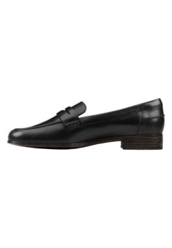 Clarks Mocassins - Black Leather