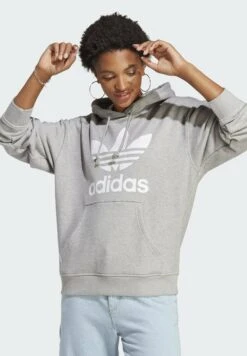 Adidas Originals Trefoil - Sweat À Capuche - Medium Grey Heather