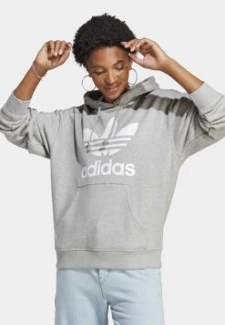 Adidas Originals Trefoil - Sweat À Capuche - Medium Grey Heather -Vêtements Magasin 47a506a07e2047248f6d306d65981de1