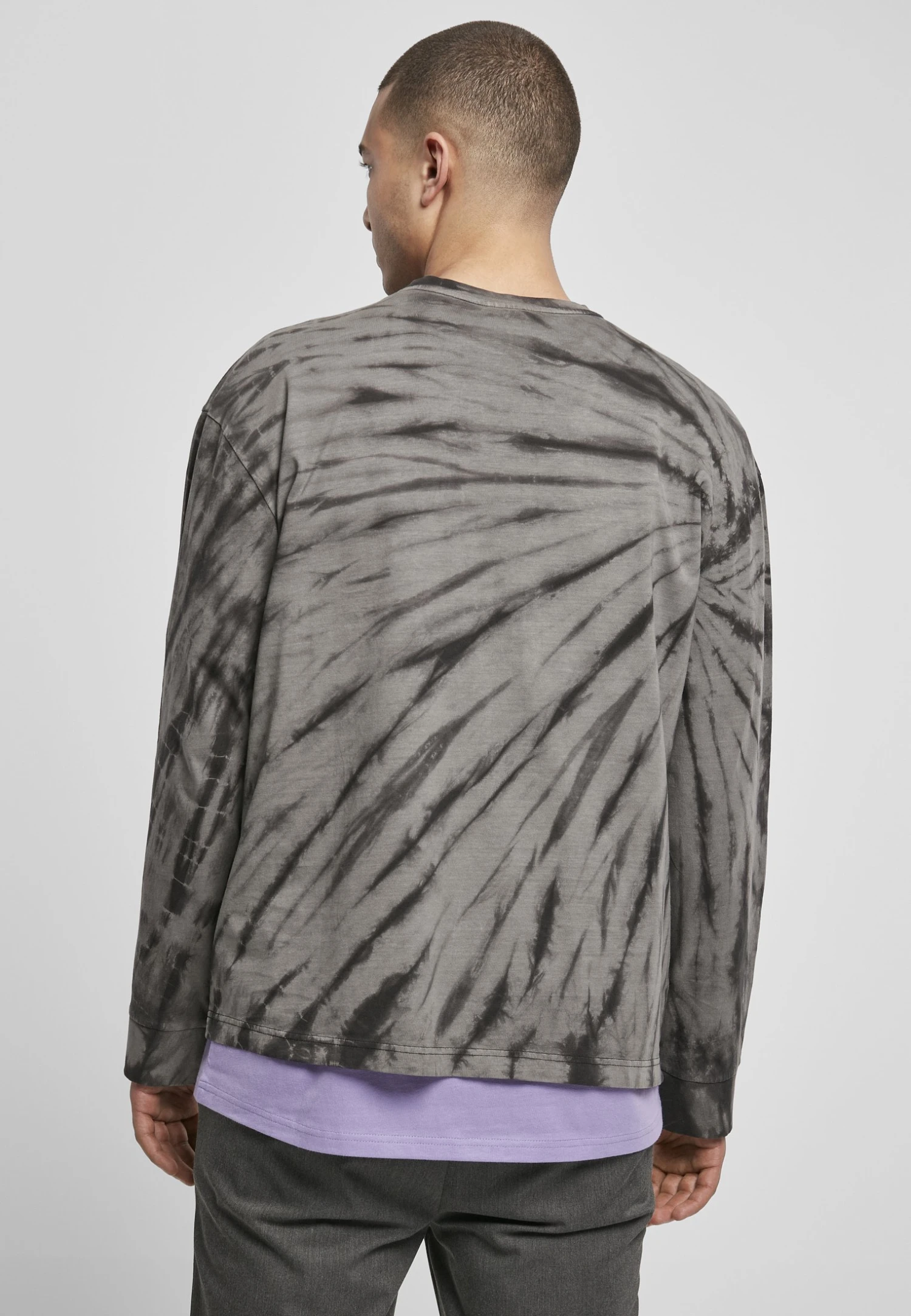 URBAN CLASSICS T-Shirt À Manches Longues - Black/Asphalt 3 URBAN CLASSICS T-Shirt À Manches Longues - Black/Asphalt – Image 3