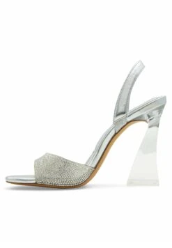 Aldo Sling Back Gienna - Sandales À Talons Hauts - Silver