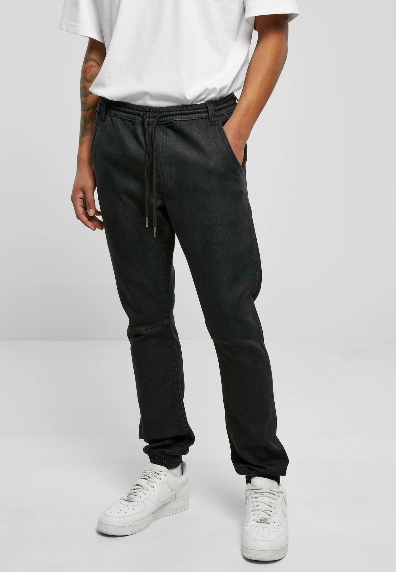 URBAN CLASSICS Jean Boyfriend - Realblack Washed 1 URBAN CLASSICS Jean Boyfriend - Realblack Washed