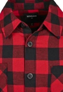 URBAN CLASSICS Chemise - Black/Red -Vêtements Magasin 6e4eeddac62a4303948cd7e68337de6b