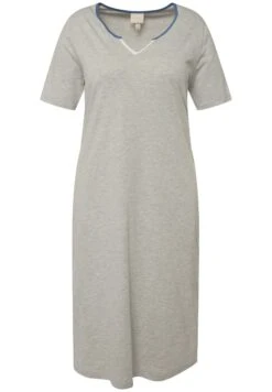 Ulla Popken Halbarm - Chemise De Nuit / Nuisette - Hellgrau Mélange -Vêtements Magasin 787fde2f6aa94457b62d330a38a6a0dc
