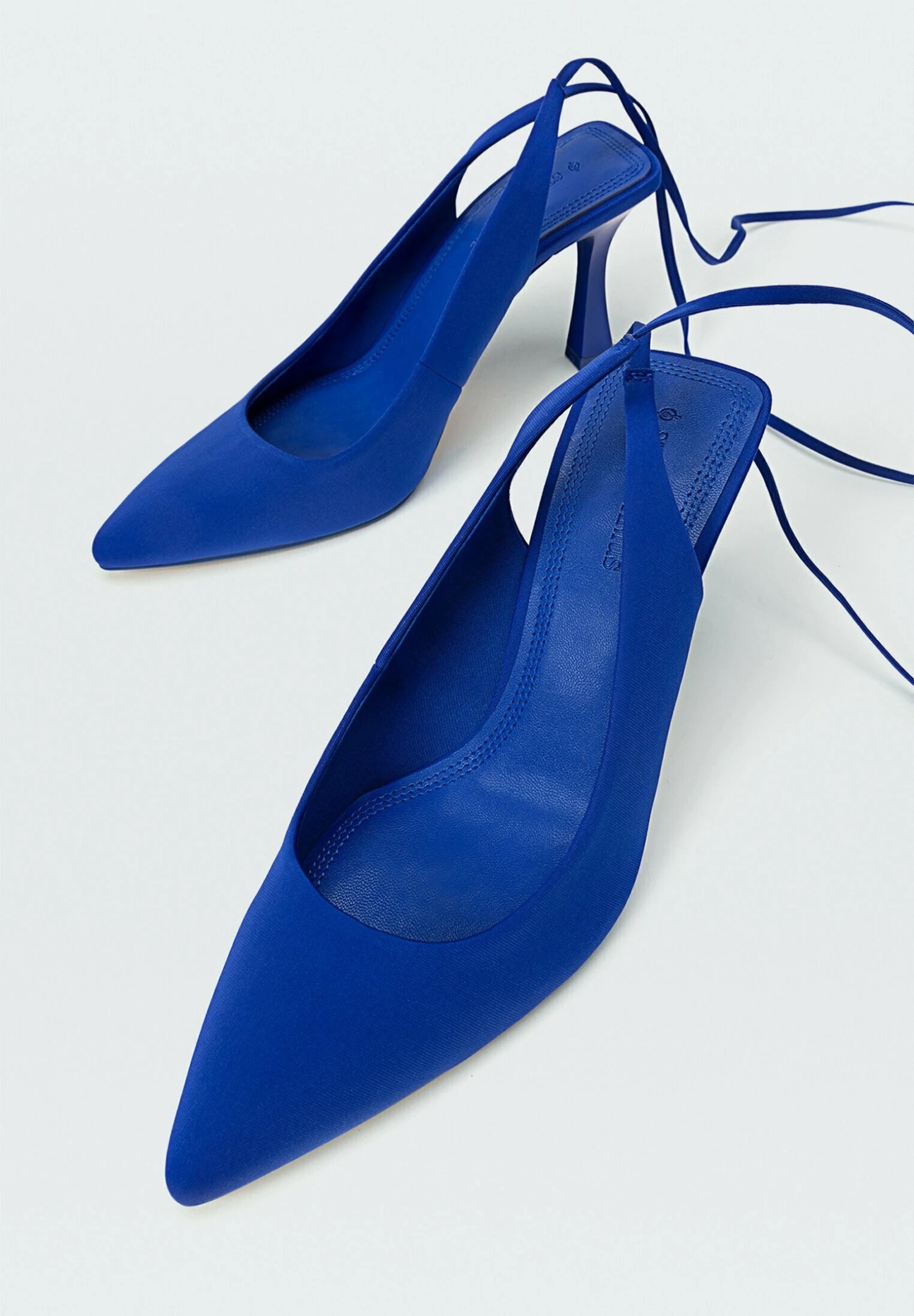 Stradivarius Offener Und Schnürung - Richelieus - Blue 4 Stradivarius Offener Und Schnürung - Richelieus - Blue – Image 4