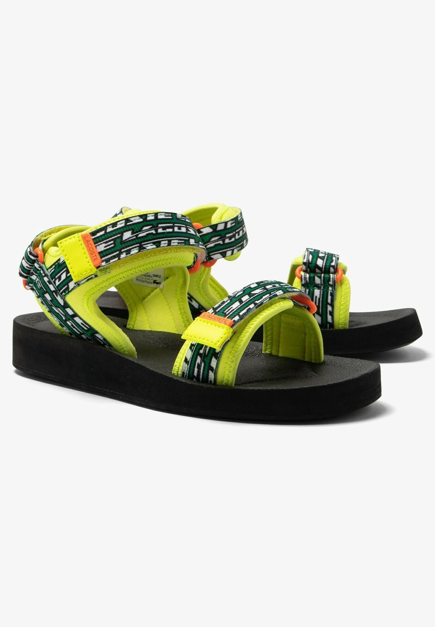 Lacoste Sandales À Plateforme - Ylw Blk 2 Lacoste Sandales À Plateforme - Ylw Blk – Image 2