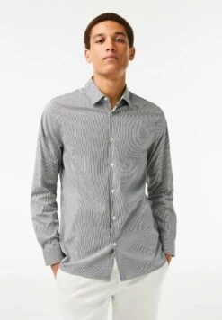 Lacoste Chemise Ml Homme - Chemise - Blancnoir