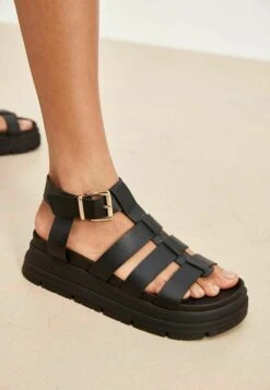Next Chunky Gladiator Standard - Sandales À Plateforme - Black