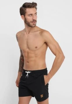 Nouvelles versions 9 URBAN CLASSICS Block - Short De Bain - Black