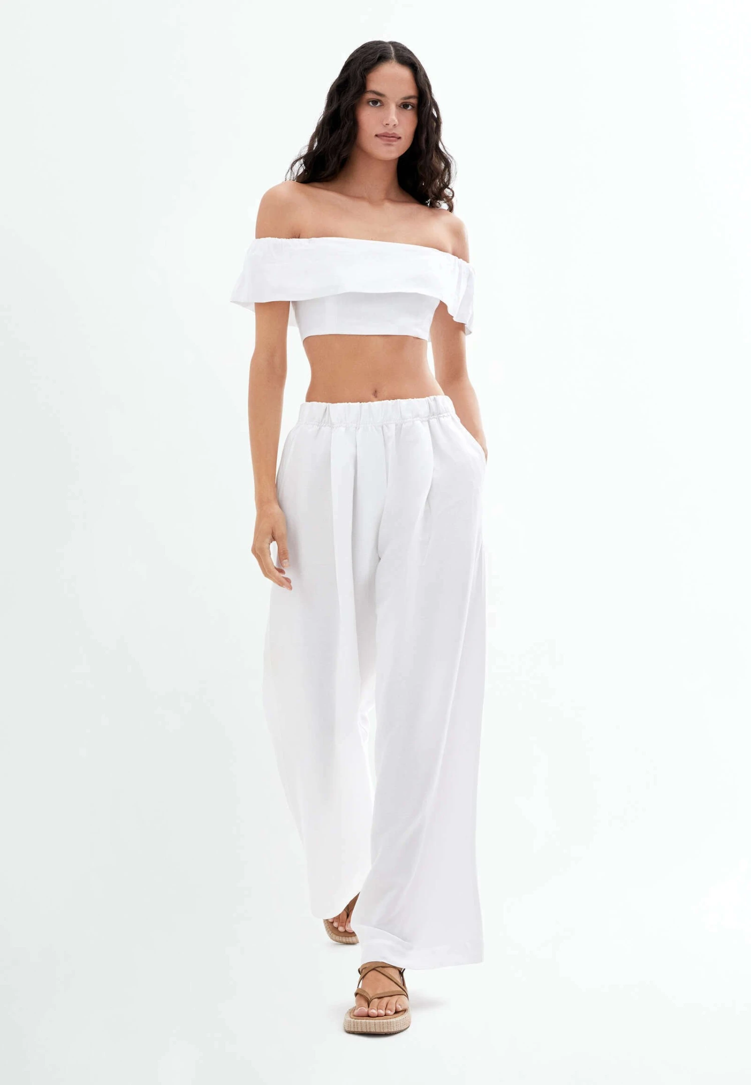 Oysho Off-Shoulder - Blouse - White 2 Oysho Off-Shoulder - Blouse - White – Image 2