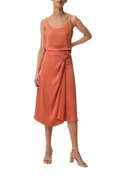 Comma Jupe Trapèze - Orange