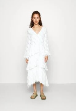 Yasfiesta Ankle Dress - Robe De Cocktail - Star White