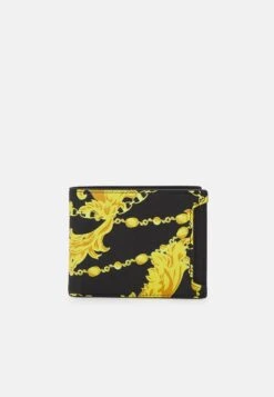 Versace Jeans Couture Range Chain Baroque Wallet Unisex - Portefeuille - Black/Gold