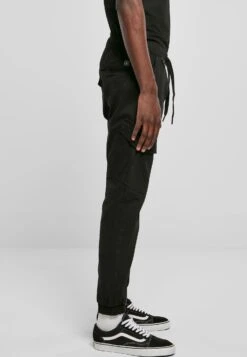 URBAN CLASSICS Zipper D-Ring - Pantalon Cargo - Jet Black -Vêtements Magasin aea087a421e645b78dedd34137ade7ec