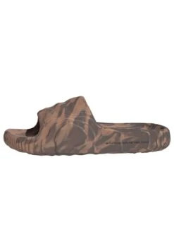 Adidas Originals Adilette 22 Unisex - Sandales De Bain - Clay Strata/Earth Strata/Core Black