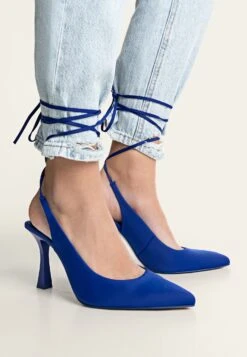 Stradivarius Offener Und Schnürung - Richelieus - Blue