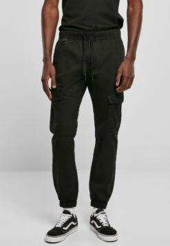 URBAN CLASSICS Zipper D-Ring - Pantalon Cargo - Jet Black