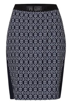 Schmal Fresh - Jupe Crayon - Deep Sea Weiß