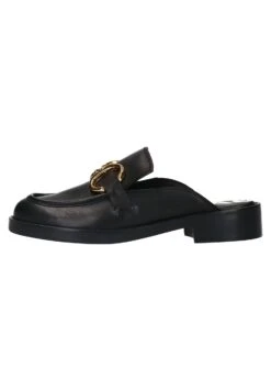 Aus Mit Goldfarbener Kette - Mules - Black